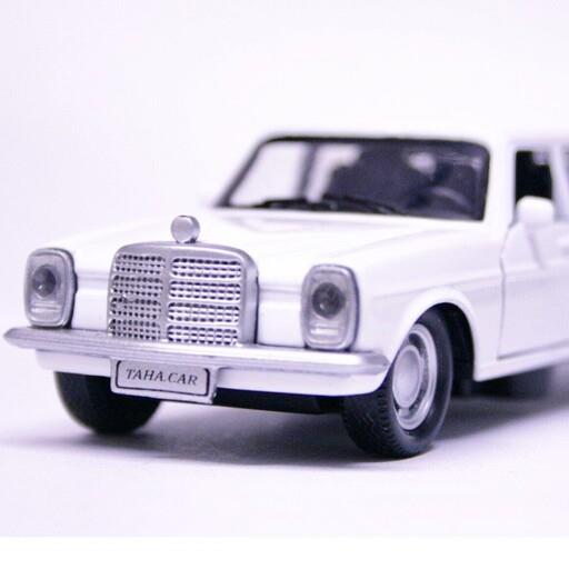 ماکت ماشین فلزی مرسدس بنز  220 (mercedes benz 220)موجود به رنگ سفید